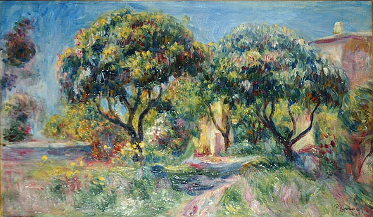 ピエール＝オーギュスト・ルノワール「西洋かりんの木」1908年