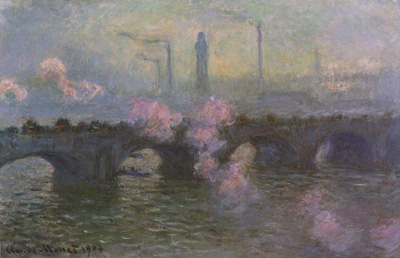クロード・モネ《曇天のウォータールー橋》1904年